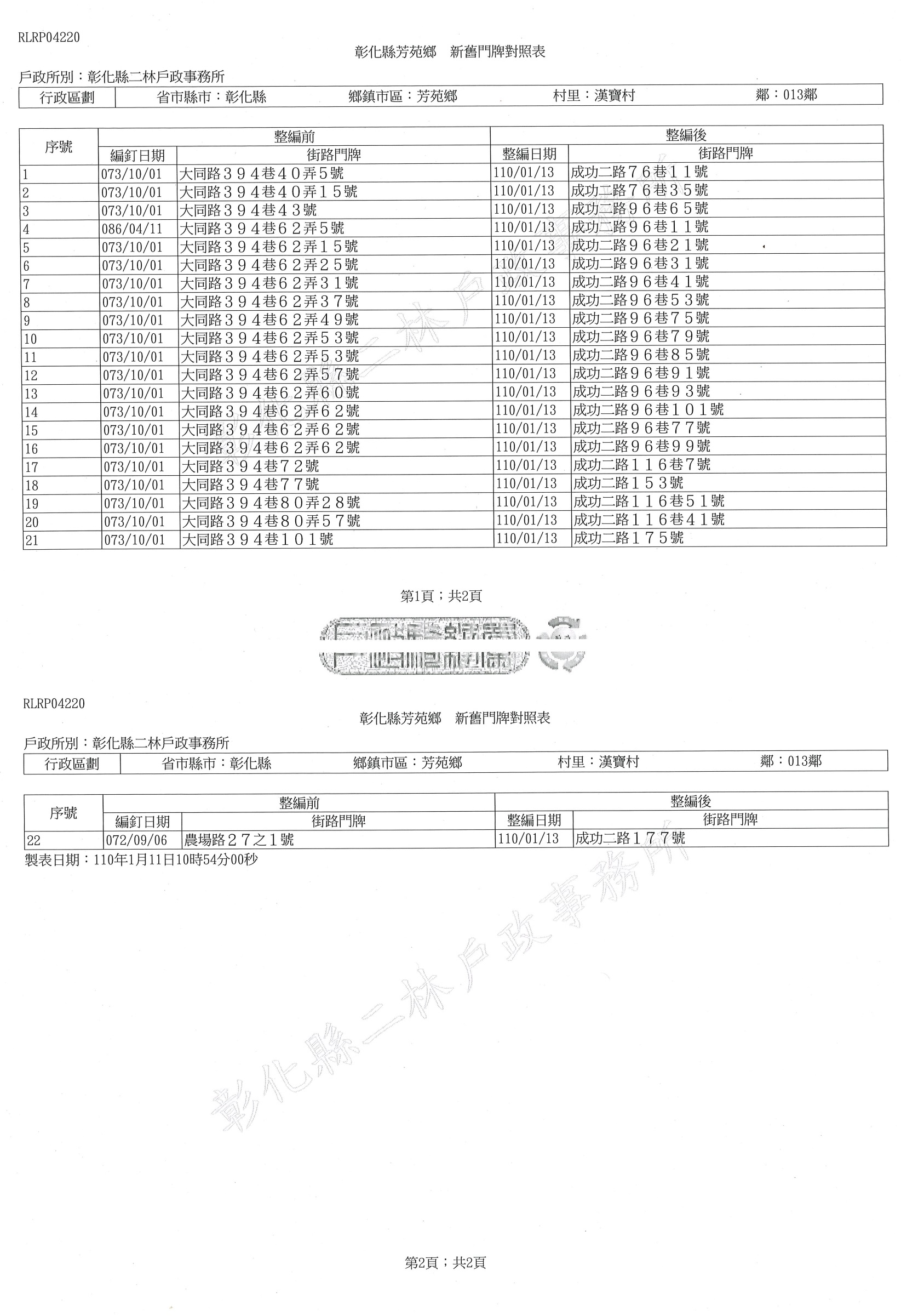 彰化縣二林戶政事務所 最新消息 最新消息