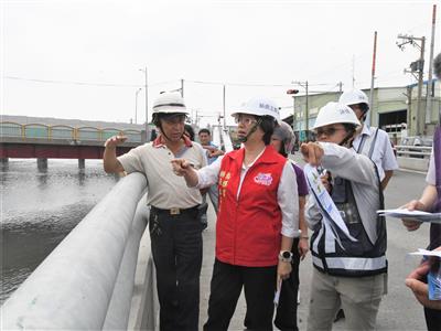 嚴加防範 做好防颱的準備 視察淹水地區及抽水站整備