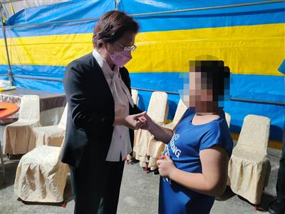 慰問彰化伸港小姊妹家屬     祈願一路好走