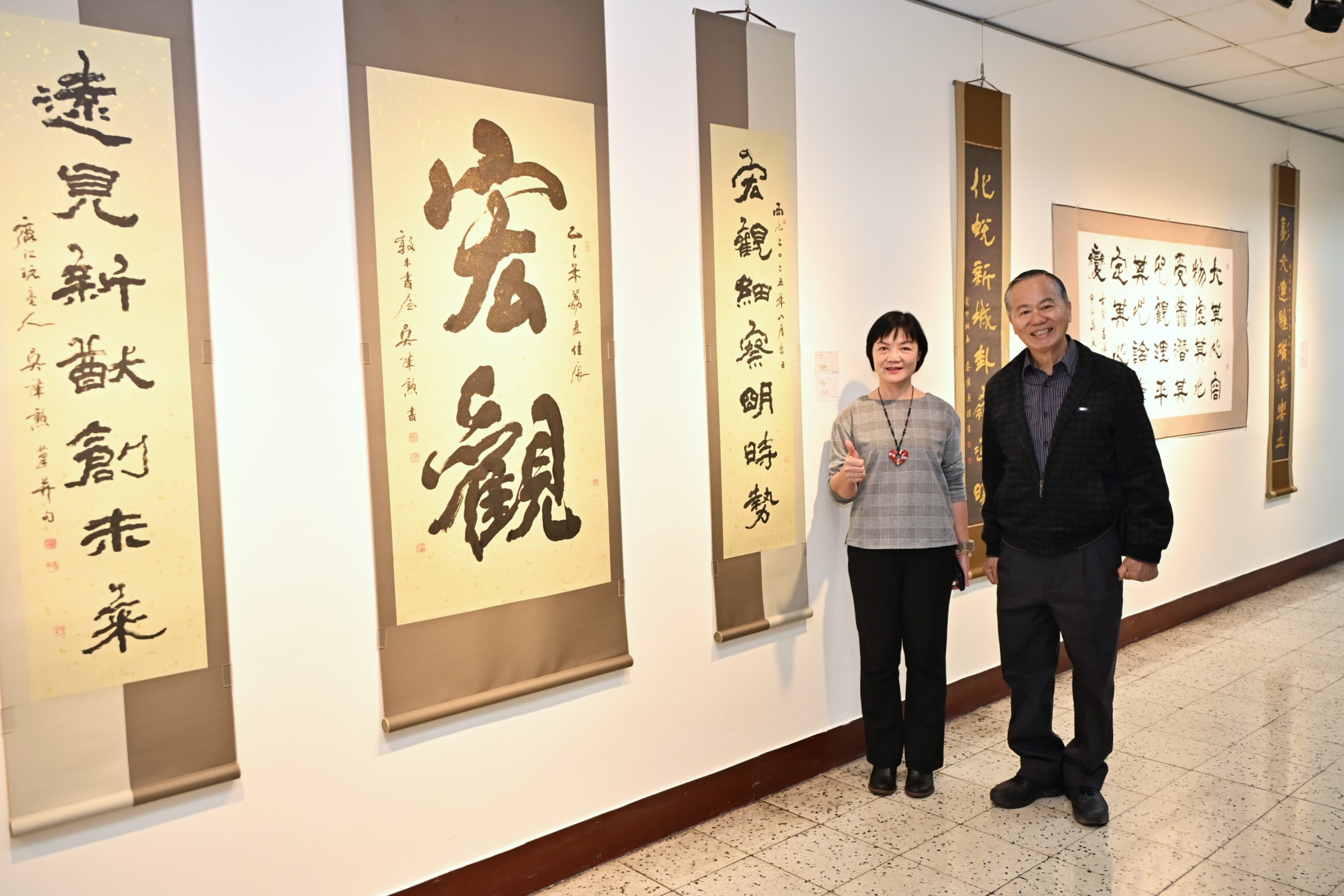 圖「筆墨傳承．藝韻再現」 彰縣府藝廊即日起至5/31展出吳肇勳老師書法作品