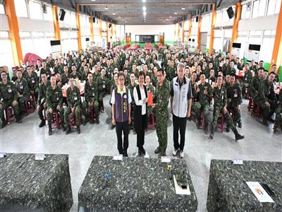 台南官田營區探視彰化子弟兵 勉勵自我精進 持續提升