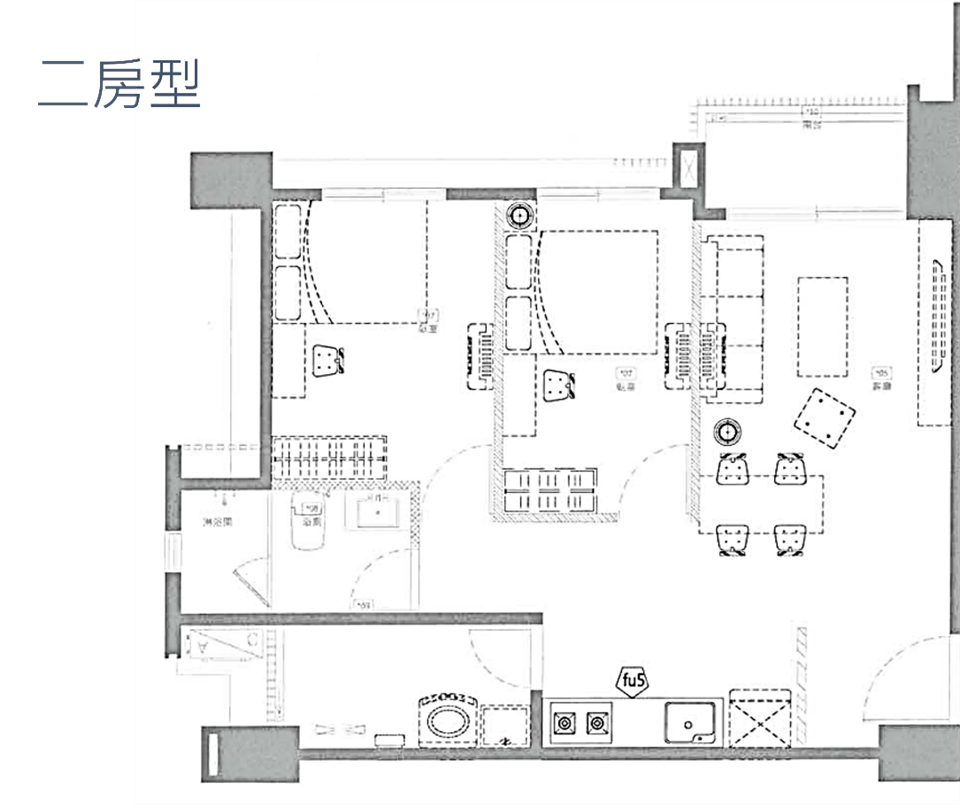 縮圖：03二房型格局