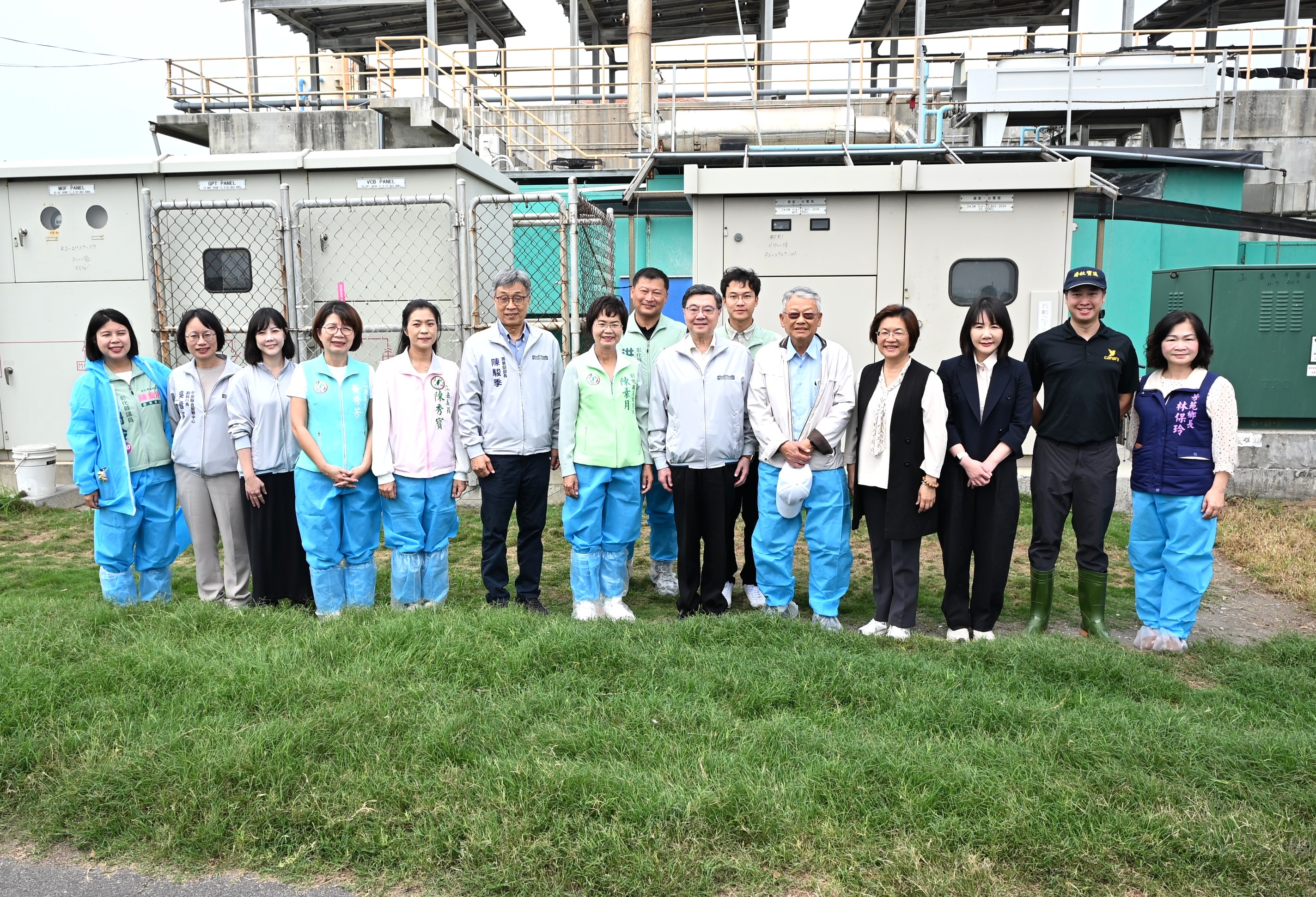 圖行政院卓榮泰院長訪視彰濱園區、漢寶牧場及田尾花卉產區 王惠美縣長籲請中央支持地方發展 