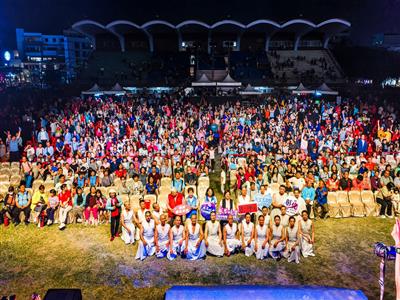 「115年感恩晚會－鄉鎮藝術巡演活動」  優人神鼓《踏風而行》 鹿港體育館震撼開演 