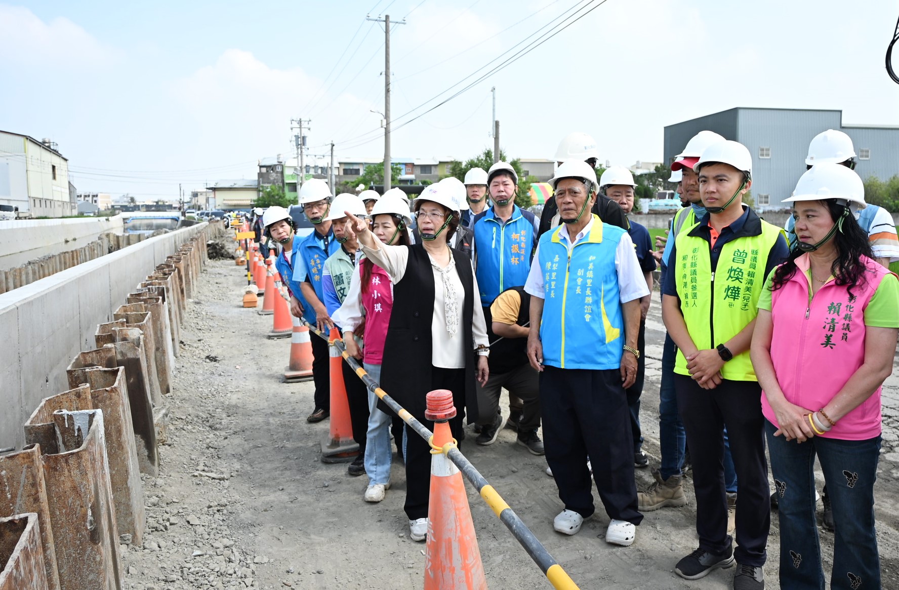 圖視察番雅溝排水第6期改善工程 完成番雅溝全部急要段整治
