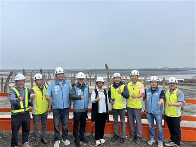 視察福寶海堤海岸改善工程 共創永續海岸新地標