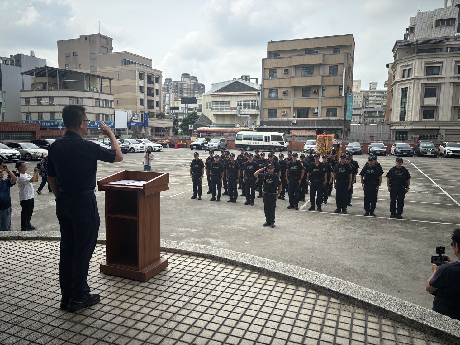 圖金牌國手坐鎮！彰警「機動應變隊」護衛大甲媽遶境平安